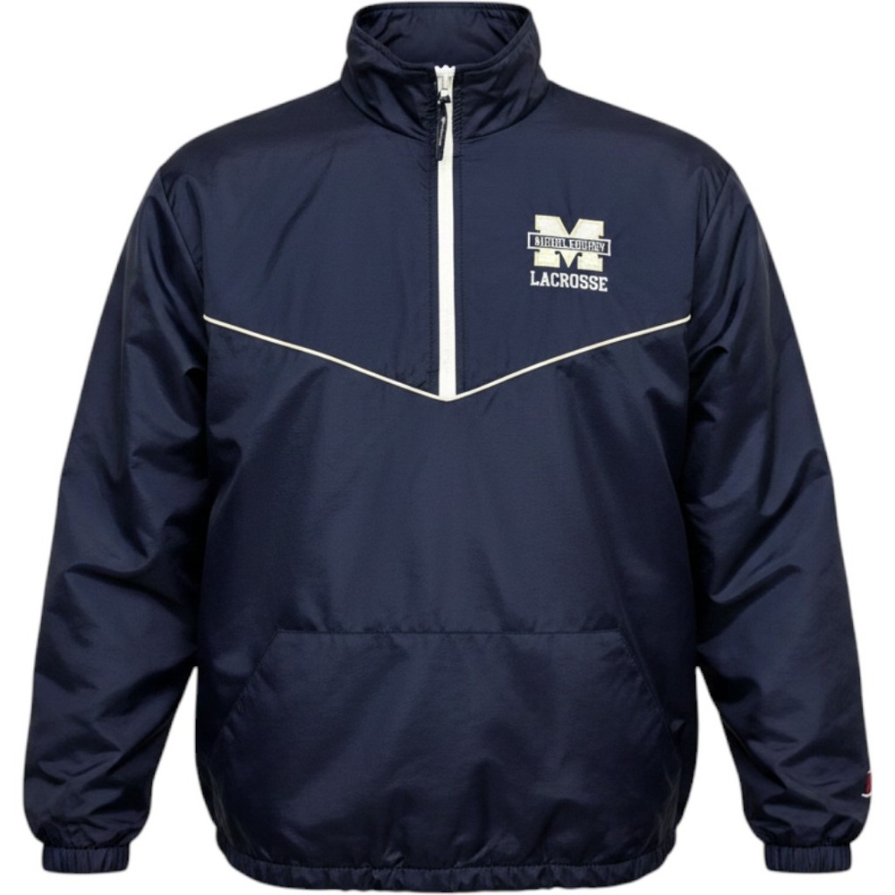 Boathouse Sports Middleburg Lacrosse Quarter Zip Windbreaker Navy Blue Mens M